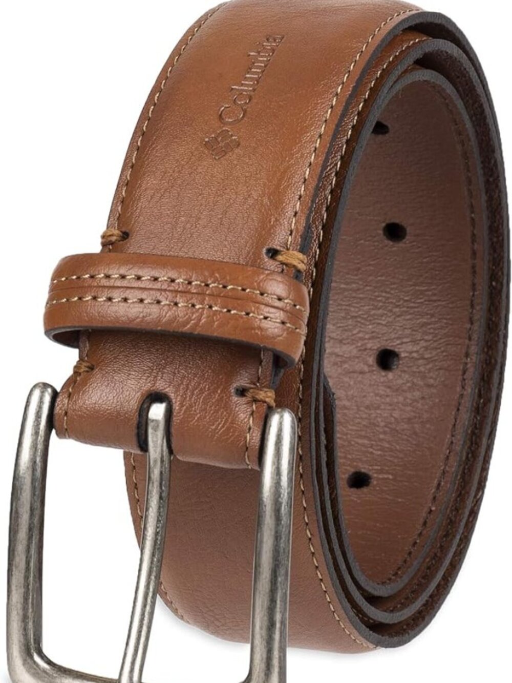 NWT - Columbia Men's Casual Everyday Leather Belt – BROWN - SIZE 30